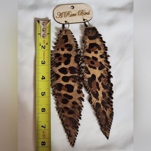 Leopard earrings